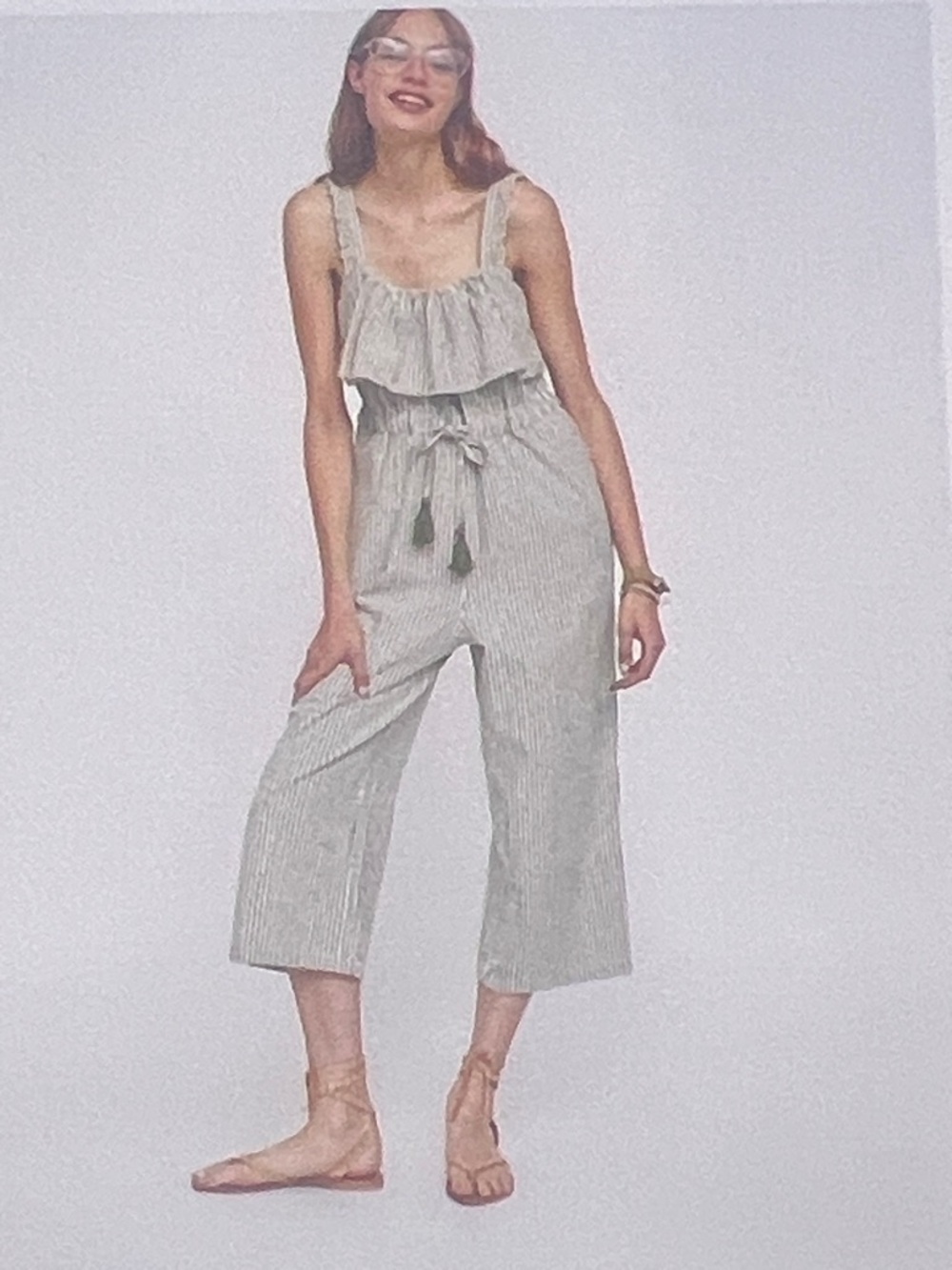 ZARA Romper Jumpsuit Crop Wide leg